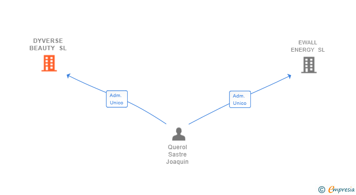 Vinculaciones societarias de DYVERSE BEAUTY SL
