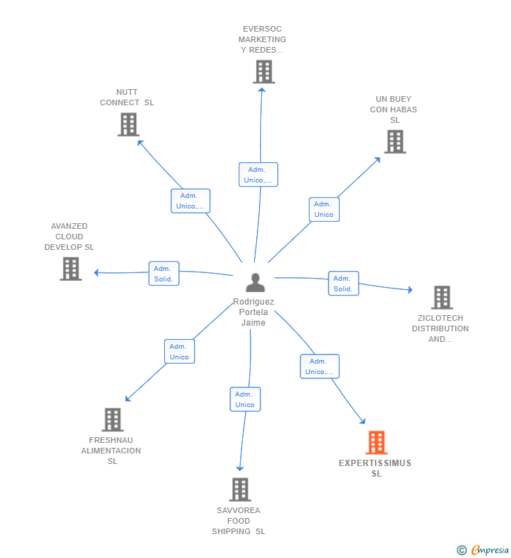 Vinculaciones societarias de EXPERTISSIMUS SL
