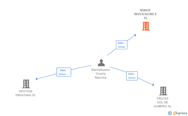 Vinculaciones societarias de NINAR INVERSIONES SL