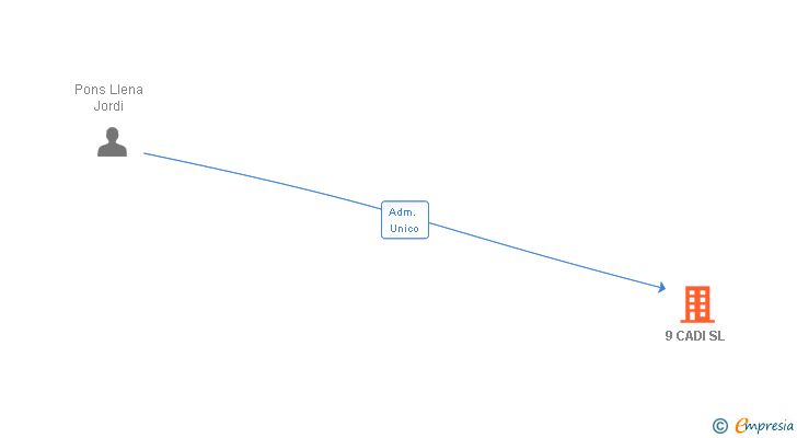 Vinculaciones societarias de 9 CADI SL