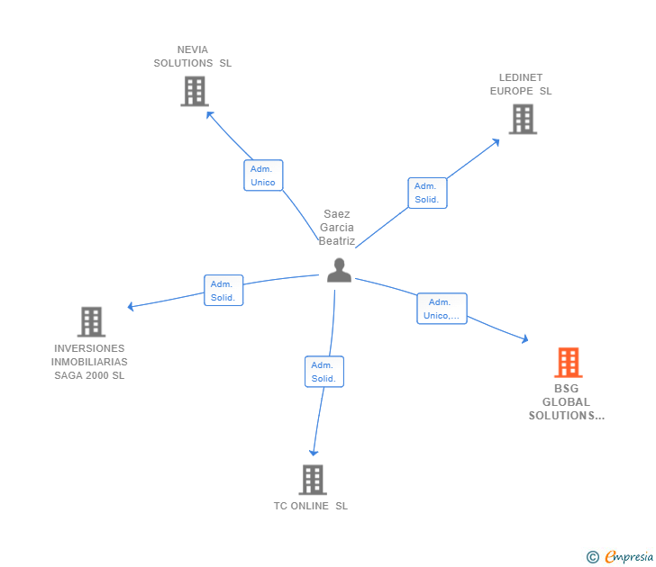 Vinculaciones societarias de BSG GLOBAL SOLUTIONS SL