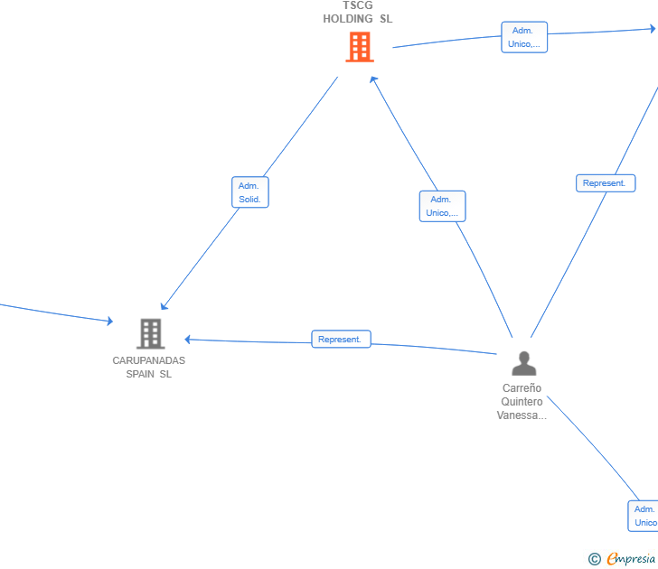 Vinculaciones societarias de TSCG HOLDING SL