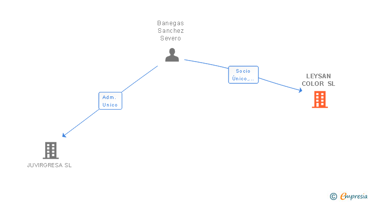 Vinculaciones societarias de LEYSAN COLOR SL