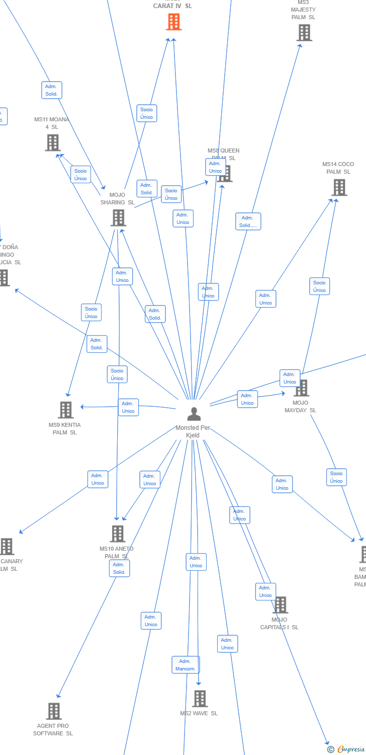 Vinculaciones societarias de MS20 CARAT IV SL