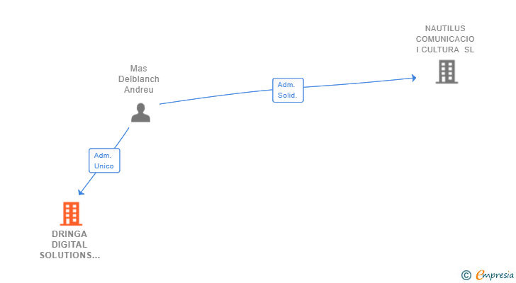 Vinculaciones societarias de DRINGA DIGITAL SOLUTIONS SL