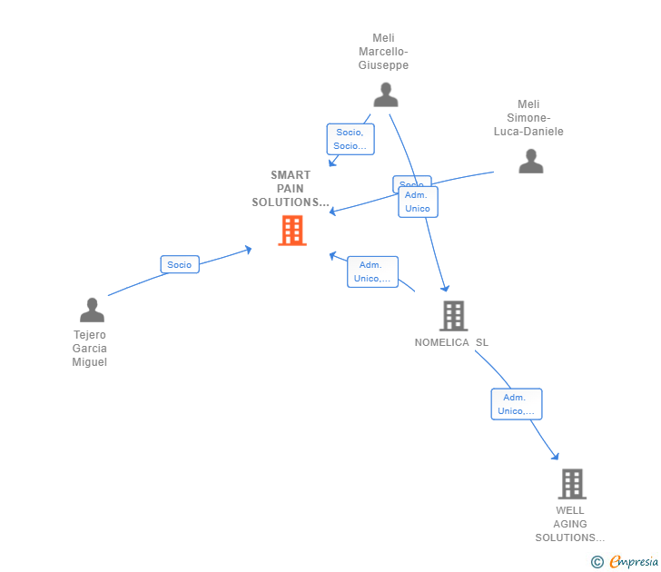 Vinculaciones societarias de SMART PAIN SOLUTIONS SL