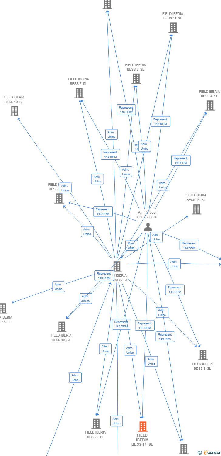 Vinculaciones societarias de FIELD IBERIA BESS 17 SL