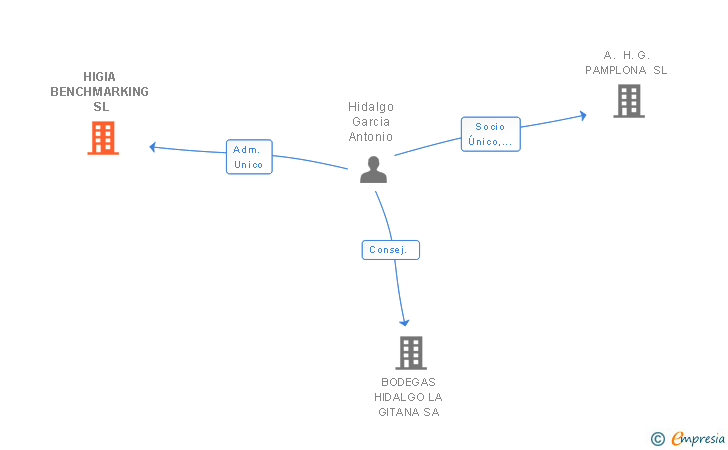 Vinculaciones societarias de HIGIA BENCHMARKING SL