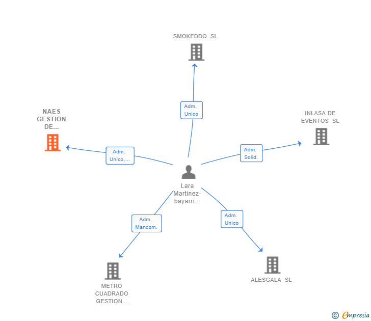 Vinculaciones societarias de NAES GESTION DE ESTRUCTURAS Y ESTUDIOS SL