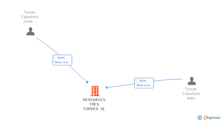 Vinculaciones societarias de DESGUACES TRES TORRES SL