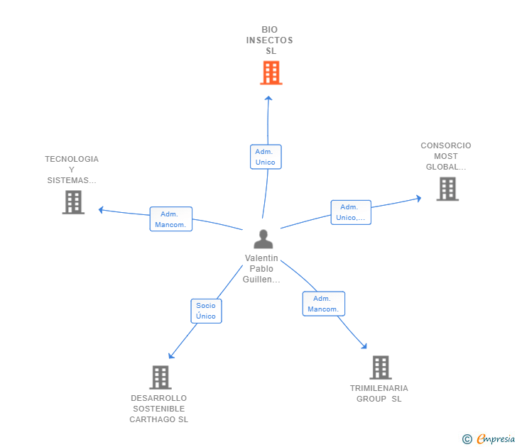 Vinculaciones societarias de BIO INSECTOS SL