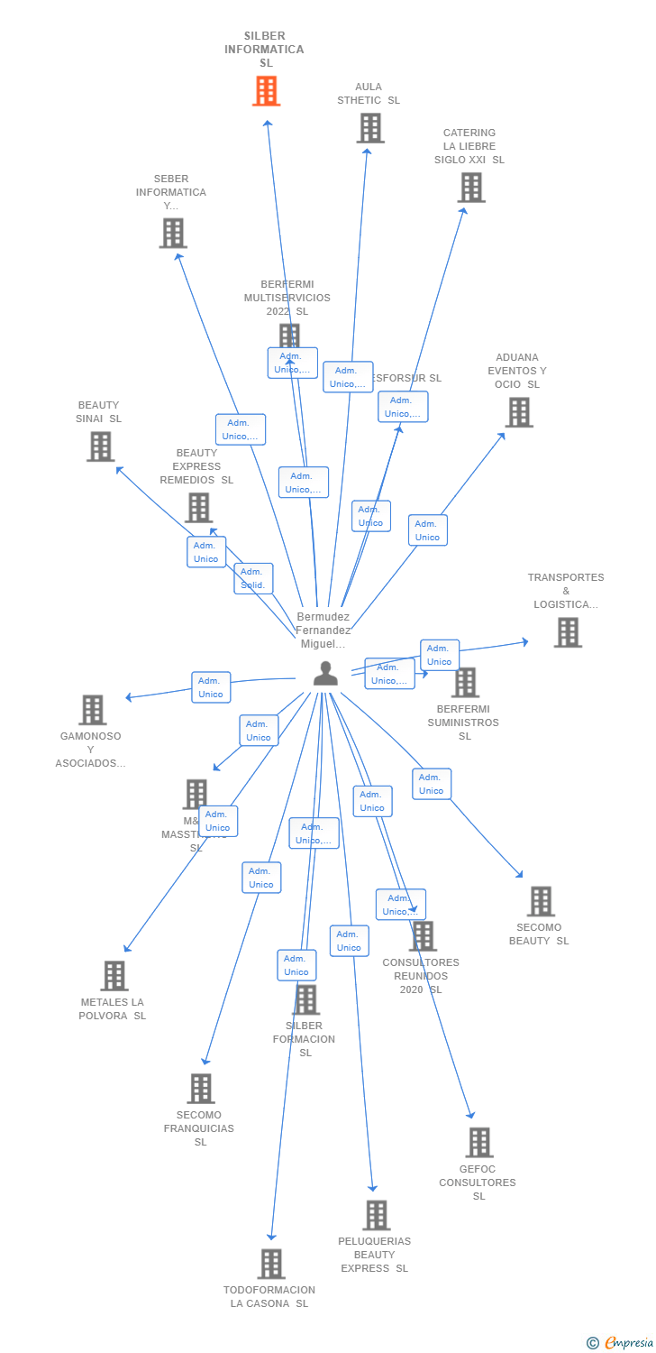 Vinculaciones societarias de SILBER INFORMATICA SL