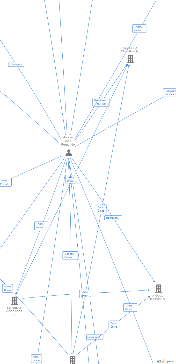 Vinculaciones societarias de DISEÑO SINGULAR LOPICRAC SL