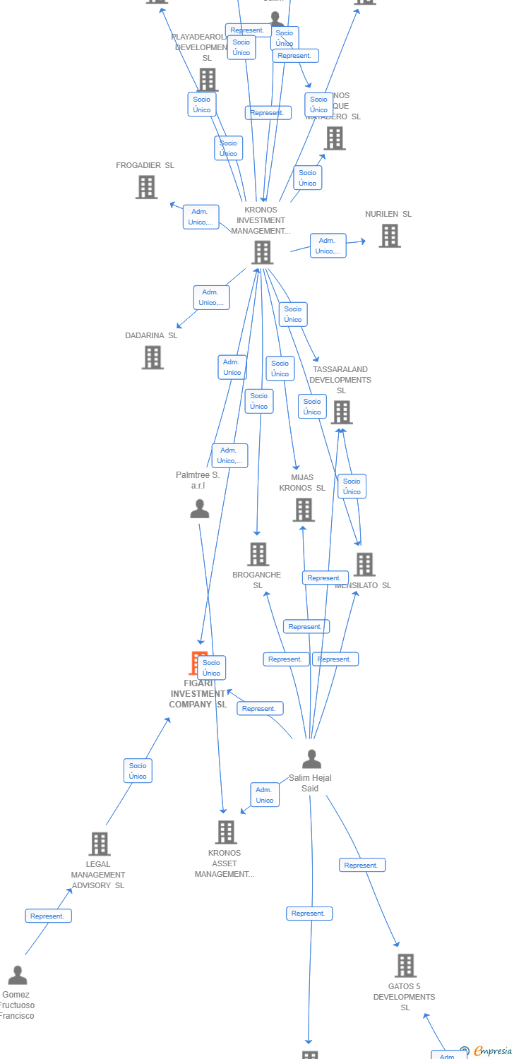 Vinculaciones societarias de FIGARI INVESTMENT COMPANY SL