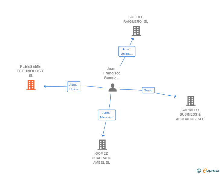 Vinculaciones societarias de PLEESEME TECHNOLOGY SL