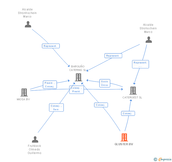 Vinculaciones societarias de GLUSTER BV