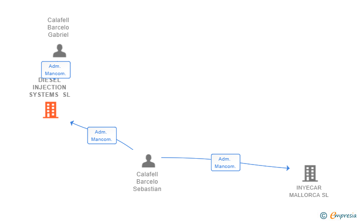 Vinculaciones societarias de DIESEL INJECTION SYSTEMS SL