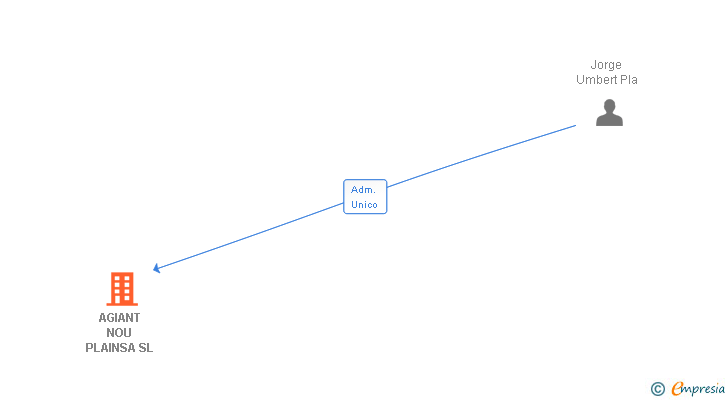 Vinculaciones societarias de AGIANT NOU PLAINSA SL