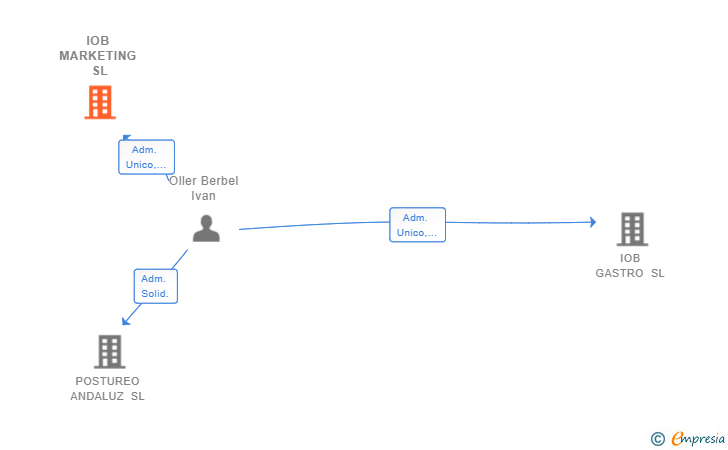 Vinculaciones societarias de IOB MARKETING SL