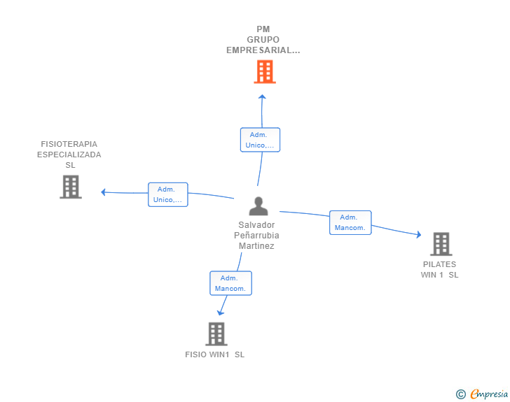Vinculaciones societarias de PM GRUPO EMPRESARIAL GLOBAL SL