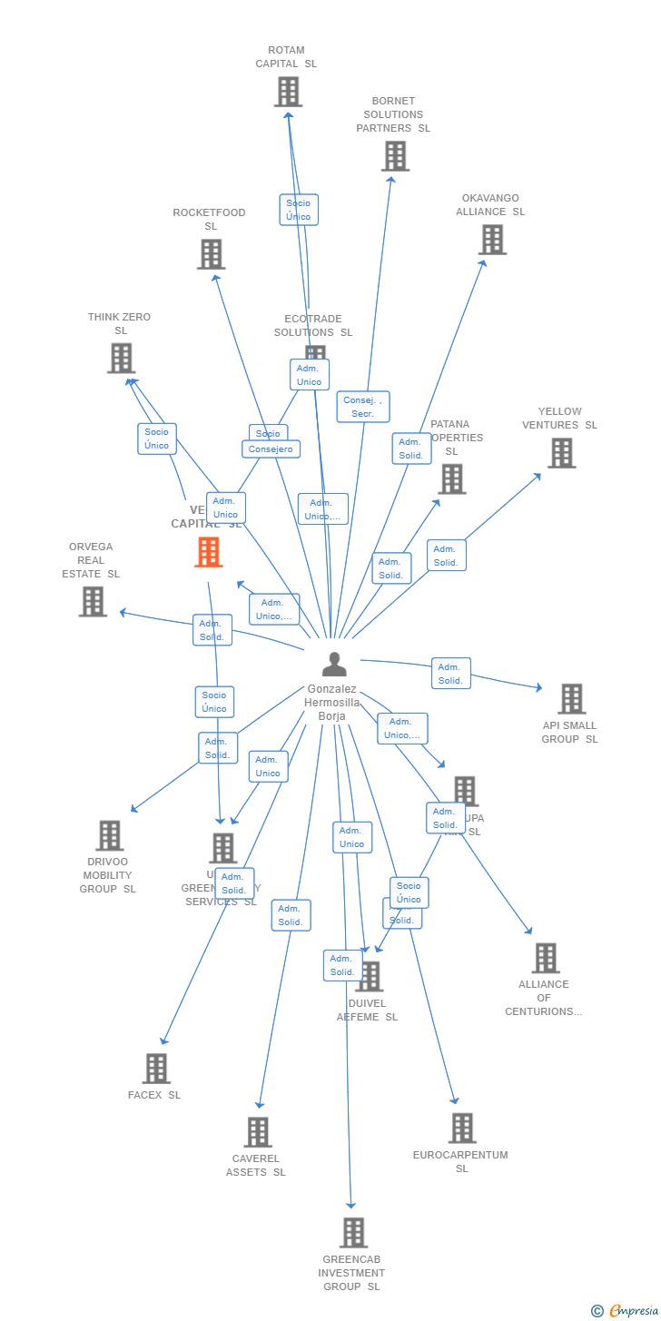 Vinculaciones societarias de VEGO CAPITAL SL