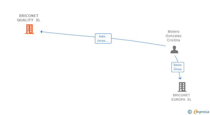 Vinculaciones societarias de BRICONET QUALITY SL