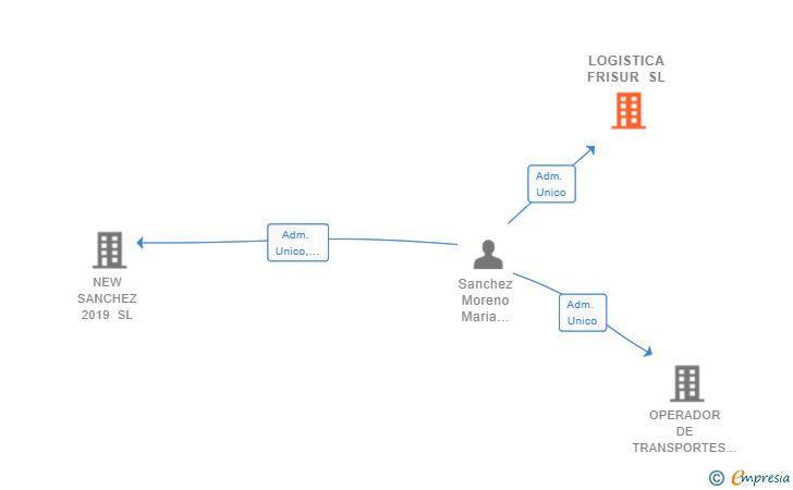 Vinculaciones societarias de LOGISTICA FRISUR SL