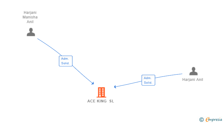 Vinculaciones societarias de ACE KING SL