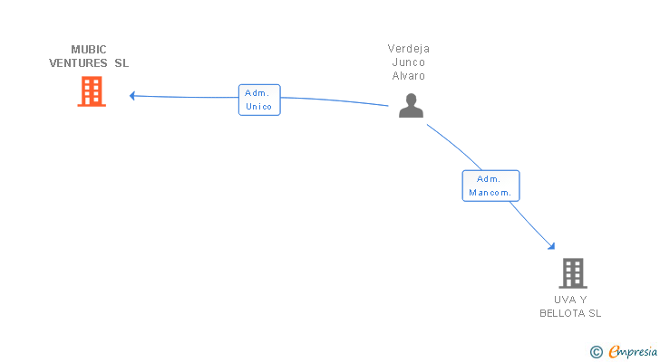 Vinculaciones societarias de MUBIC VENTURES SL