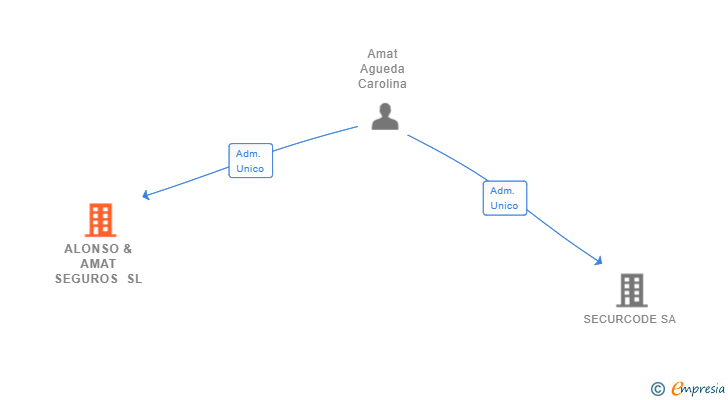 Vinculaciones societarias de ALONSO & AMAT SEGUROS SL