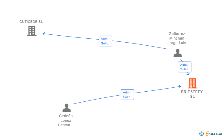 Vinculaciones societarias de BRIESTEFY SL
