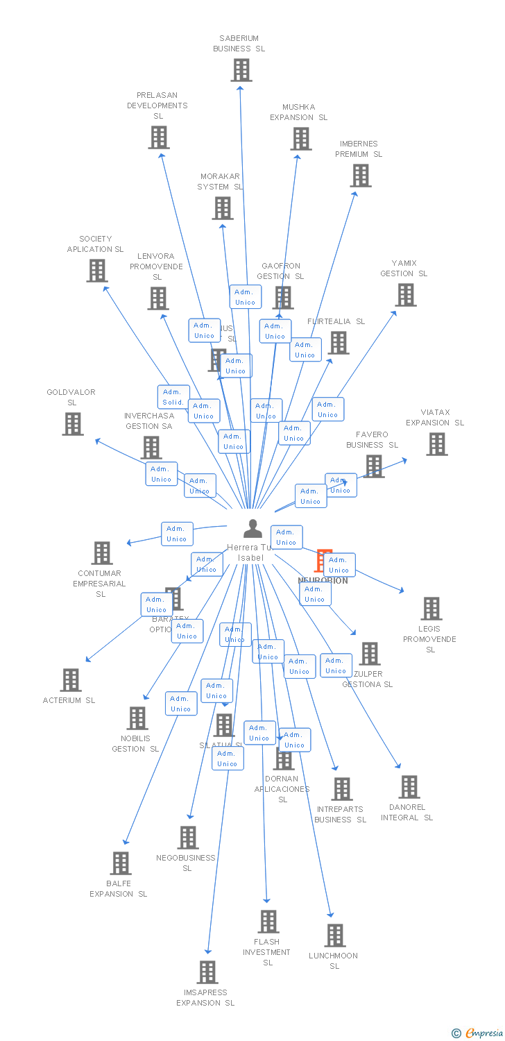 Vinculaciones societarias de NEUROBION SL