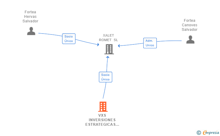 Vinculaciones societarias de VXS INVERSIONES ESTRATEGICAS SL