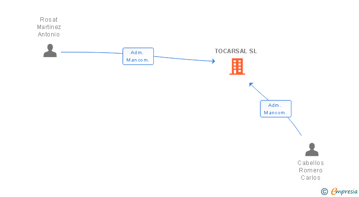 Vinculaciones societarias de TOCARSAL SL