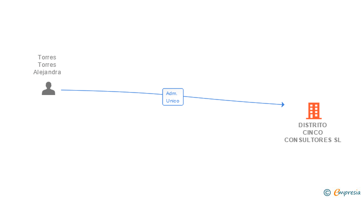Vinculaciones societarias de DISTRITO CINCO CONSULTORES SL