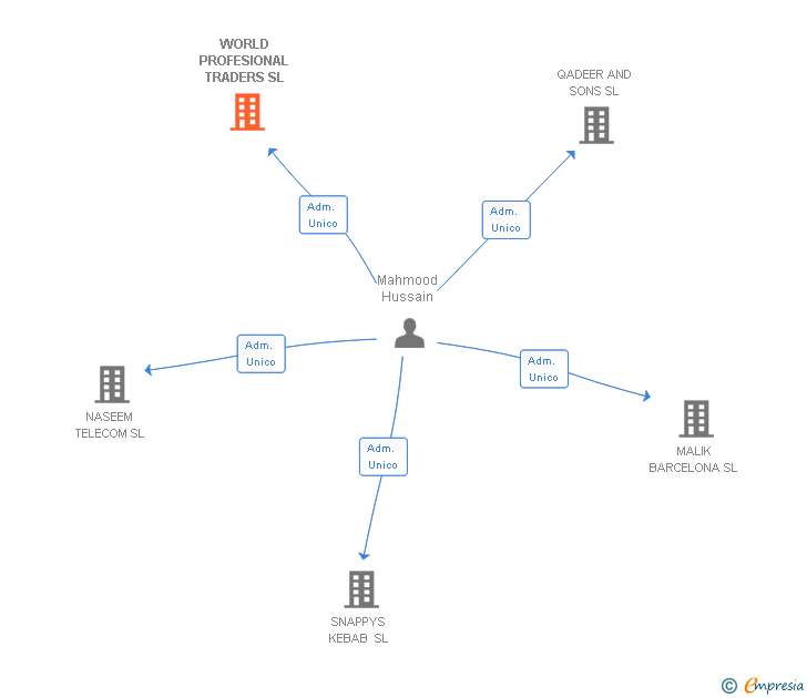 Vinculaciones societarias de WORLD PROFESIONAL TRADERS SL
