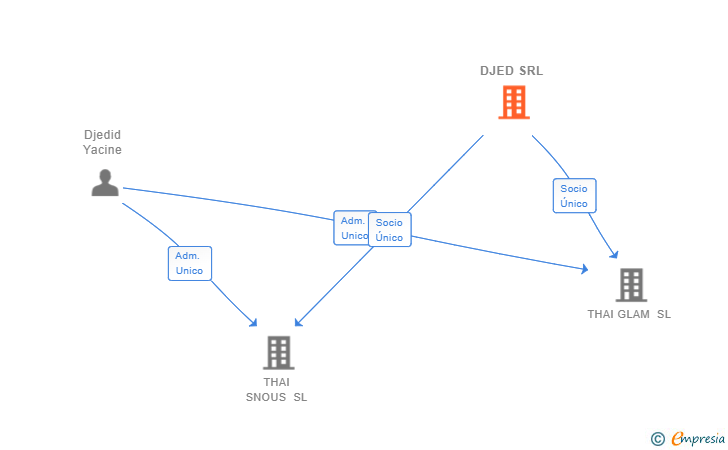 Vinculaciones societarias de DJED SRL