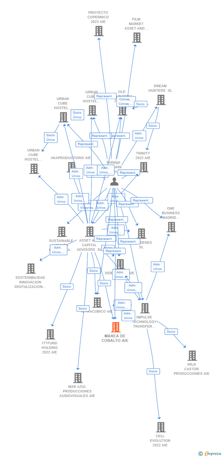 Vinculaciones societarias de MAREA DE COBALTO AIE