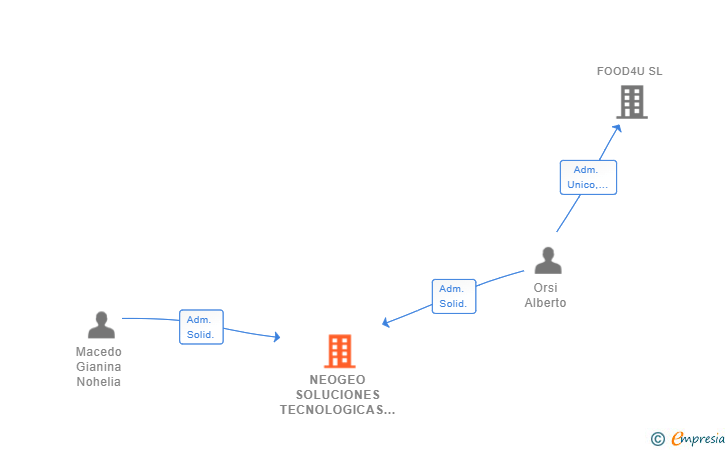 Vinculaciones societarias de NEOGEO SOLUCIONES TECNOLOGICAS Y VACACIONALES SL