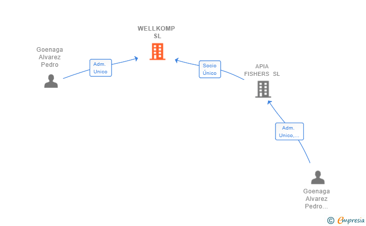 Vinculaciones societarias de WELLKOMP SL