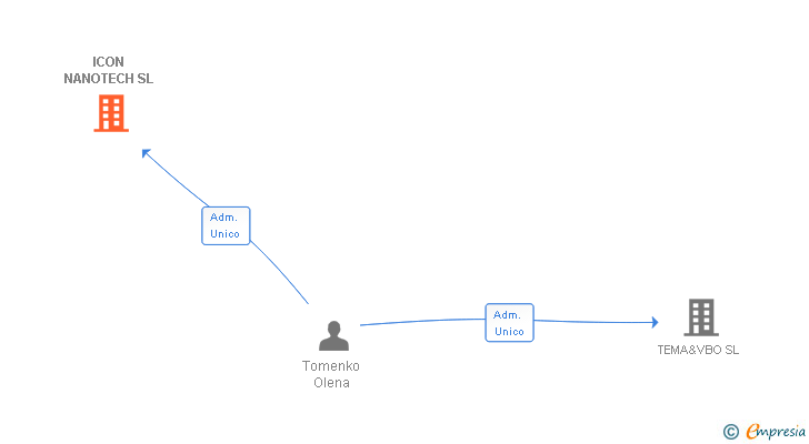 Vinculaciones societarias de ICON NANOTECH SL