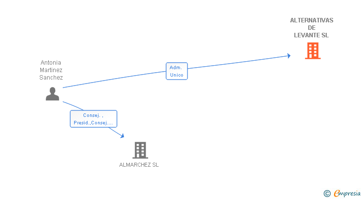 Vinculaciones societarias de ALTERNATIVAS DE LEVANTE SL