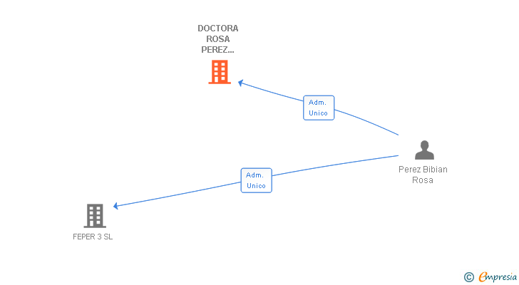 Vinculaciones societarias de DOCTORA ROSA PEREZ BIBIAN SL
