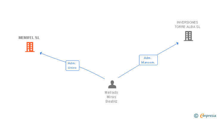 Vinculaciones societarias de MEMIFEL SL