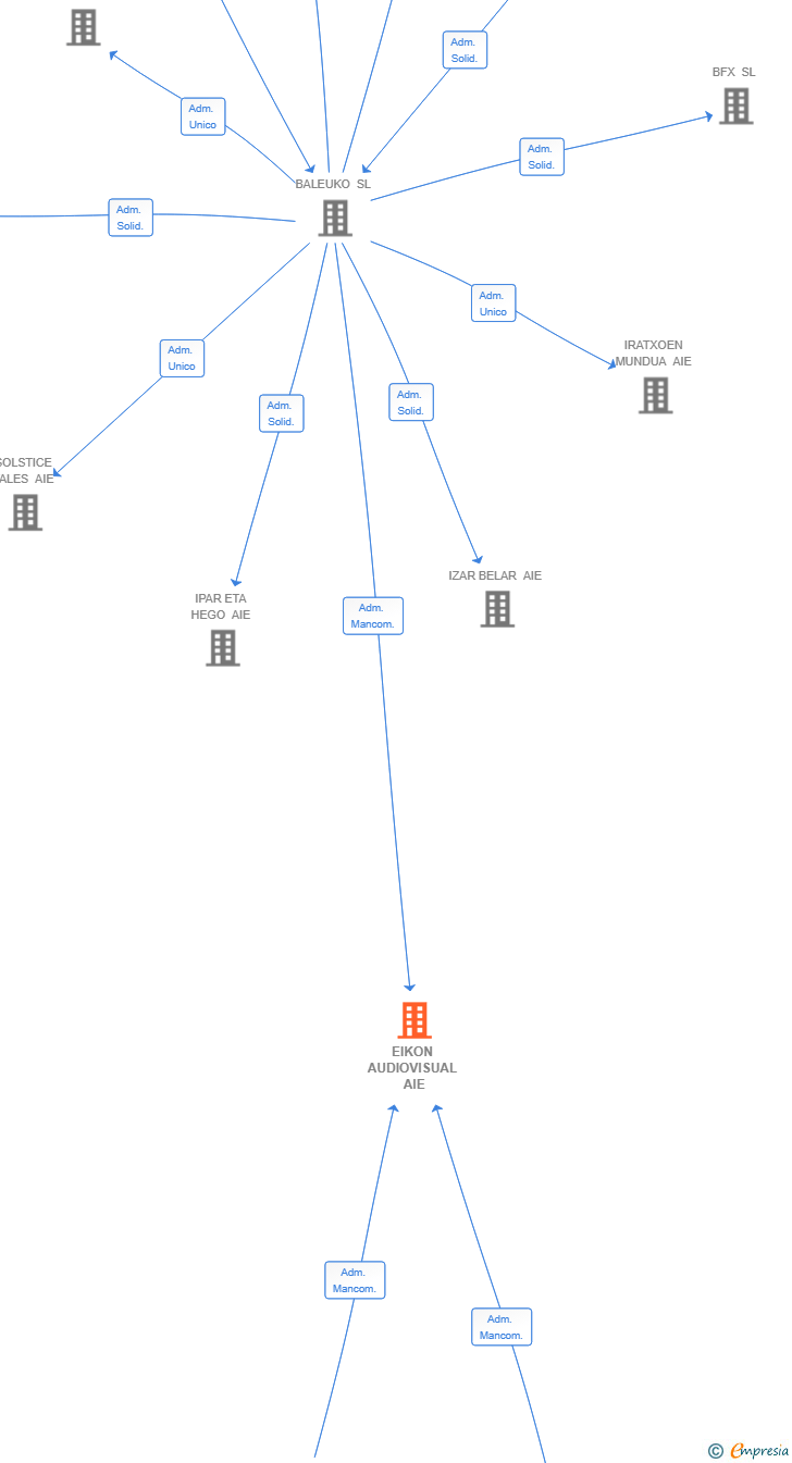 Vinculaciones societarias de EIKON AUDIOVISUAL AIE