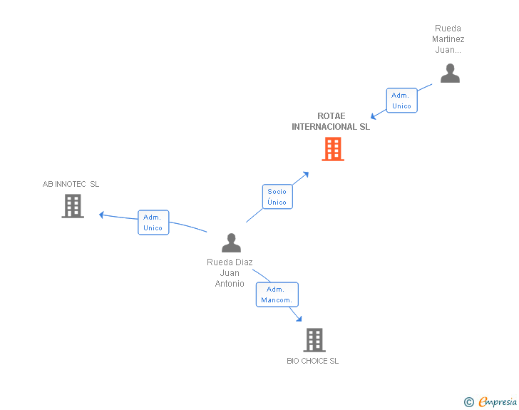 Vinculaciones societarias de ROTAE INTERNACIONAL SL