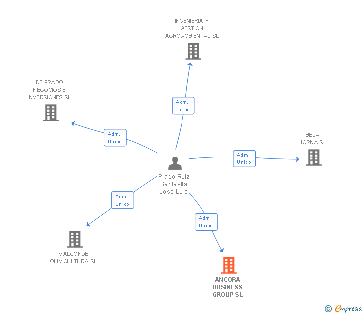 Vinculaciones societarias de ANCORA BUSINESS GROUP SL