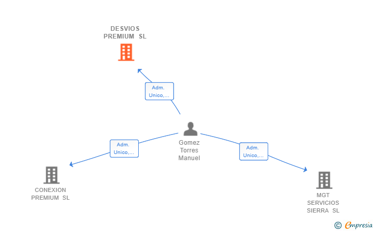 Vinculaciones societarias de DESVIOS PREMIUM SL