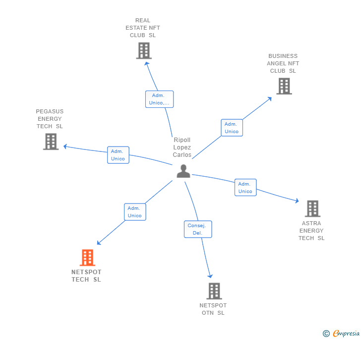 Vinculaciones societarias de NETSPOT TECH SL
