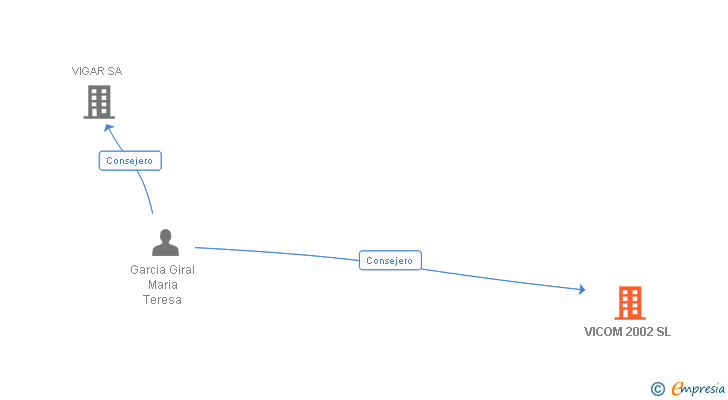 Vinculaciones societarias de VICOM 2002 SL